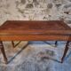 Antique French writing desk in oak with two drawers, 1920s.