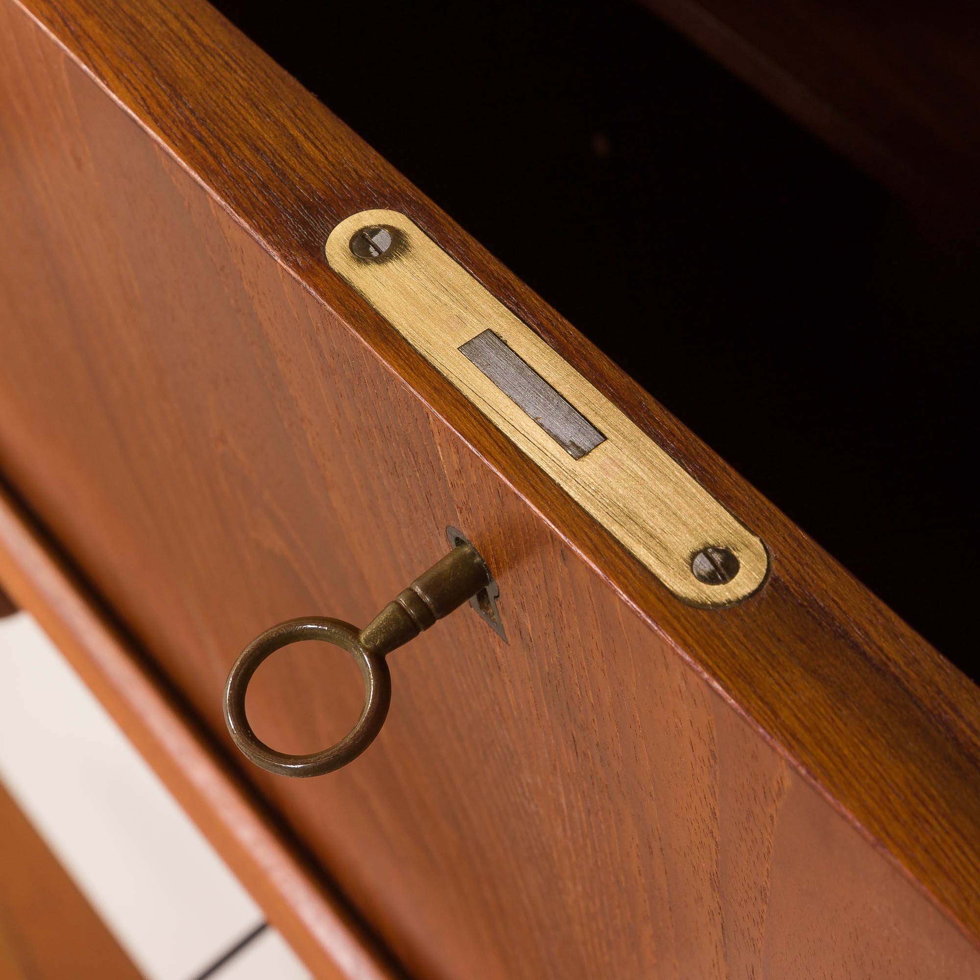 Poul Cadovius 4 bay teak wall unit for Cado, Denmark 1960s