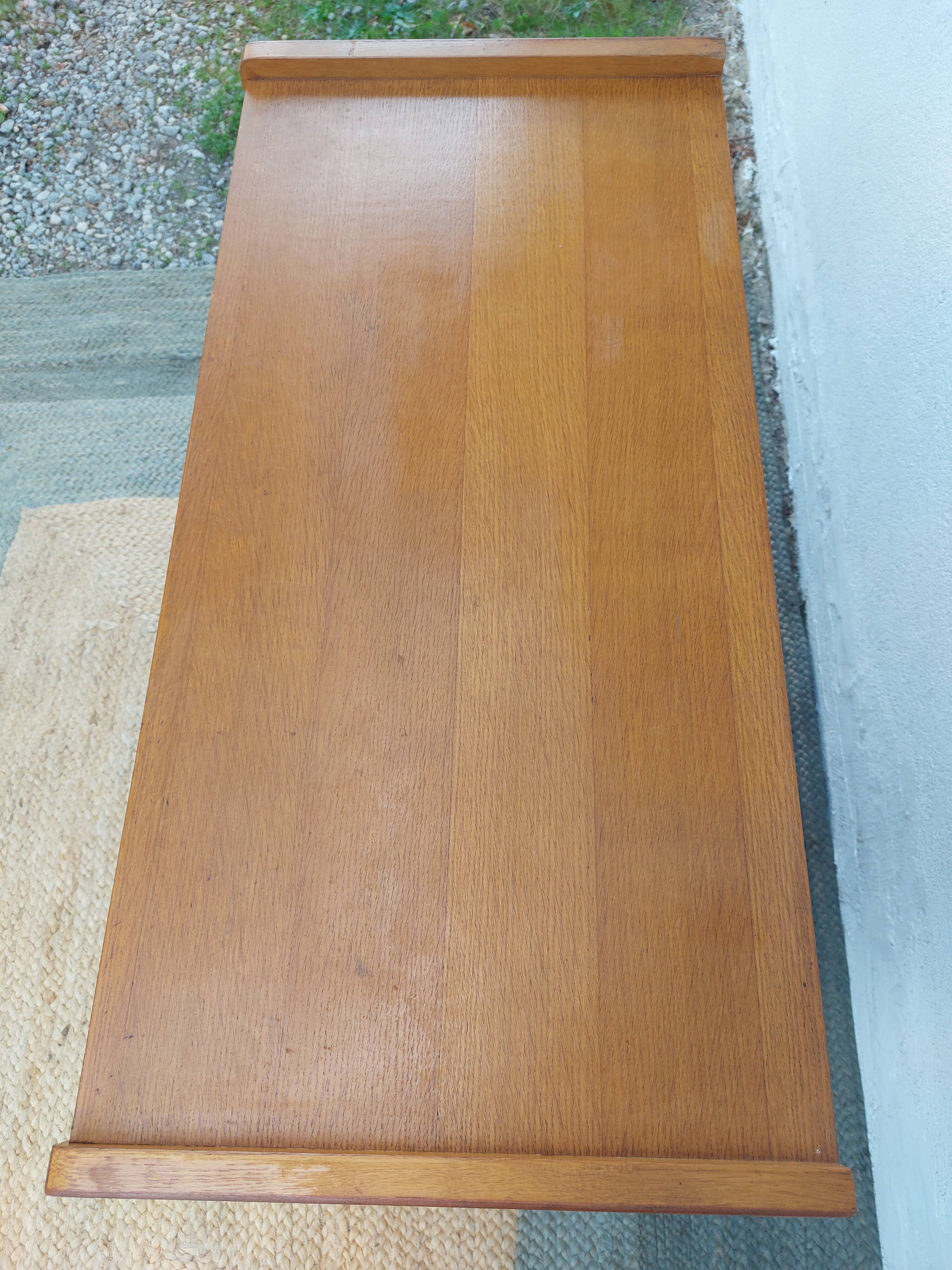 commode pieds compas, osier, vintage