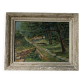 Oil painting walk in the Bailly forest