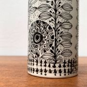 Danish Flora vase from the mid-century by Bjørn Wiinblad for Nymölle Denmark, 1960s.