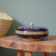 Gien blue earthenware candy box