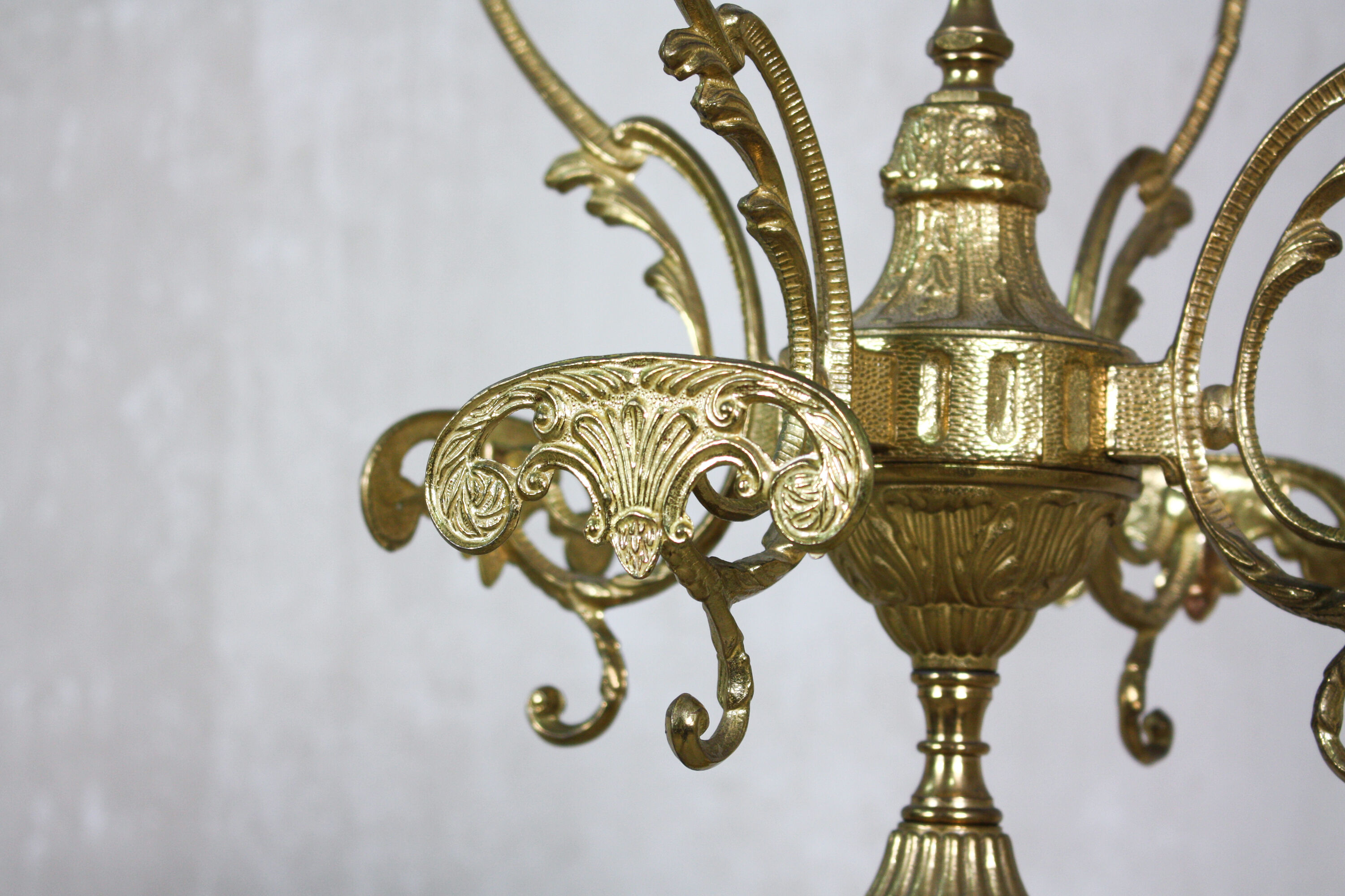 Neoclassical brass & marble clothing stand, 1920's