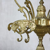 Neoclassical brass & marble clothing stand, 1920's