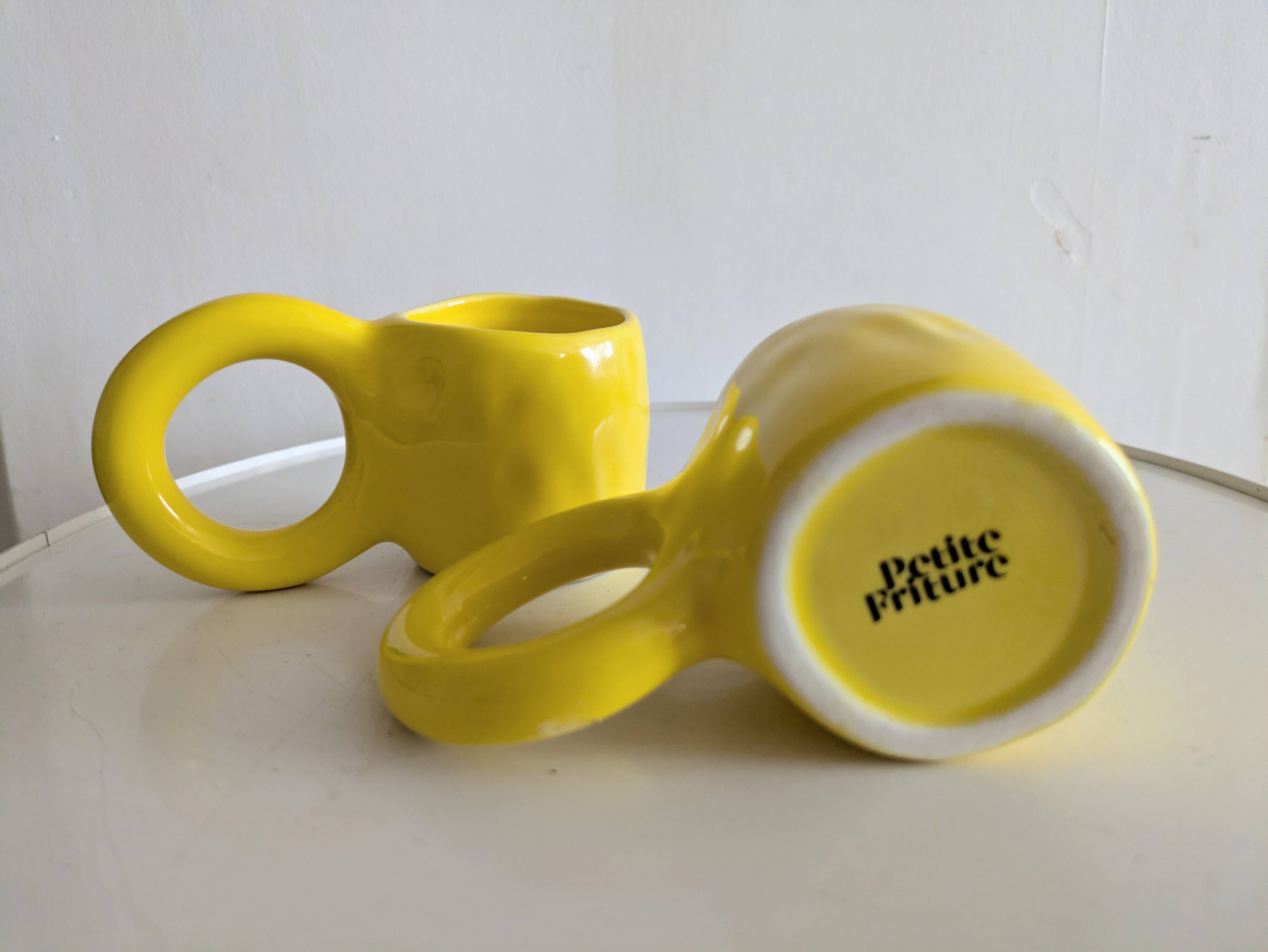 Pair of Donut cups by Petite Friture designed by Pia Chevalier
