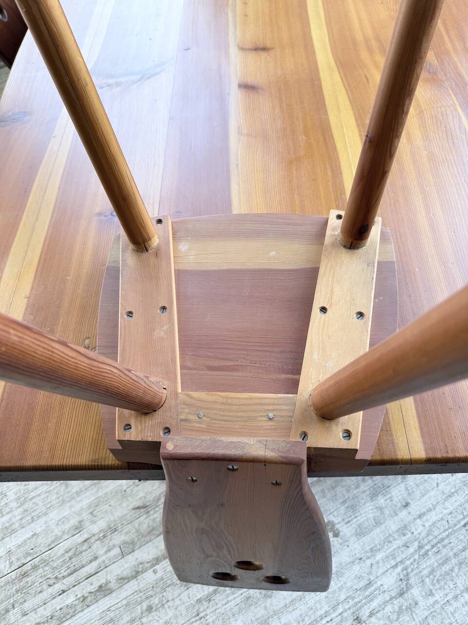 Mountain furniture set with table and 8 chairs Malmvall.