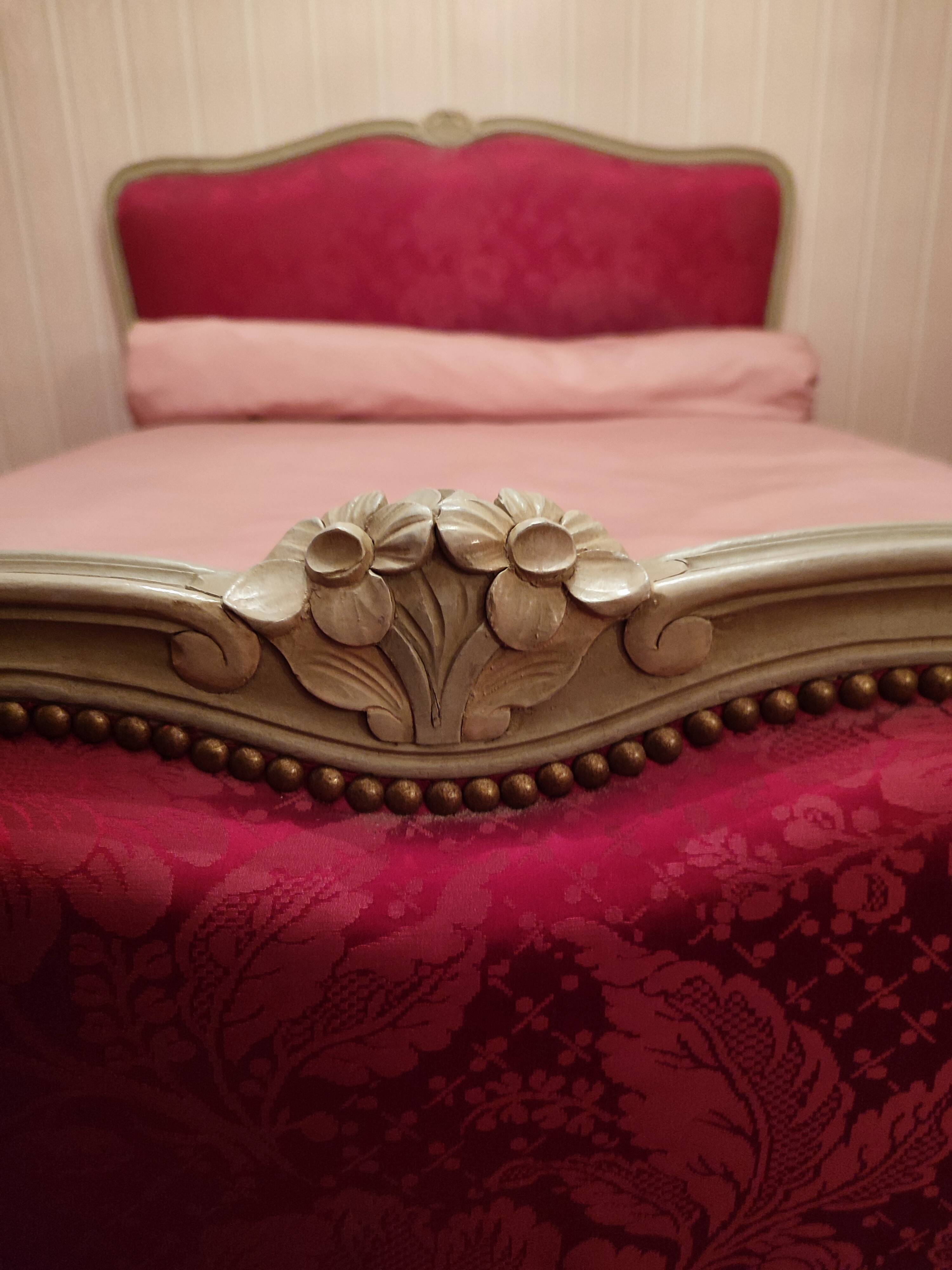 Lit corbeille style Louis XV grand taille