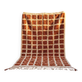Tapis marocain écru à motifs géométriques