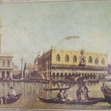 Boîte de Jeu avec Roulette Représentant la Ville de Venise, 1960s