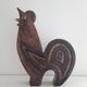 Large ceramic rooster sculpture 1970s