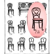 Fischel bistro chair Art Nouveau 1880 canne, wood-curved