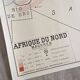 Geography map vintage school poster Morocco North Africa