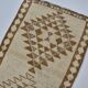Decorative Vintage White Wool Runner Rug sku 2072