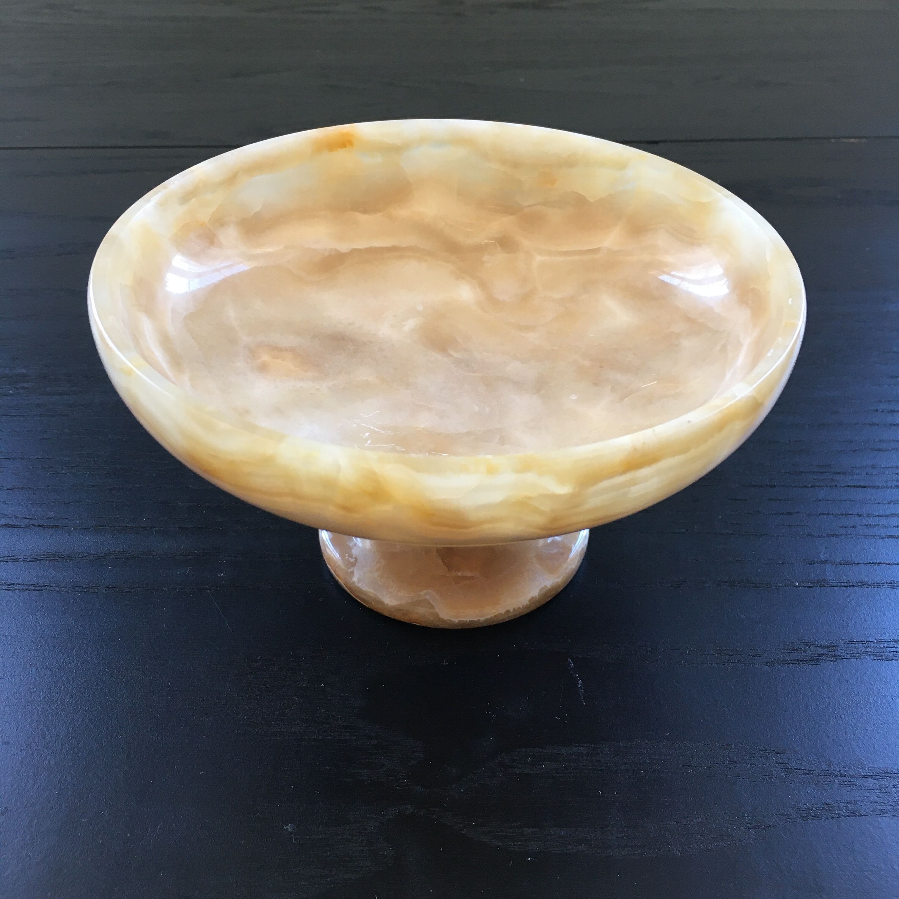 Alabaster cut on foot