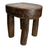 Lobi stool, made of solid wood, unique piece