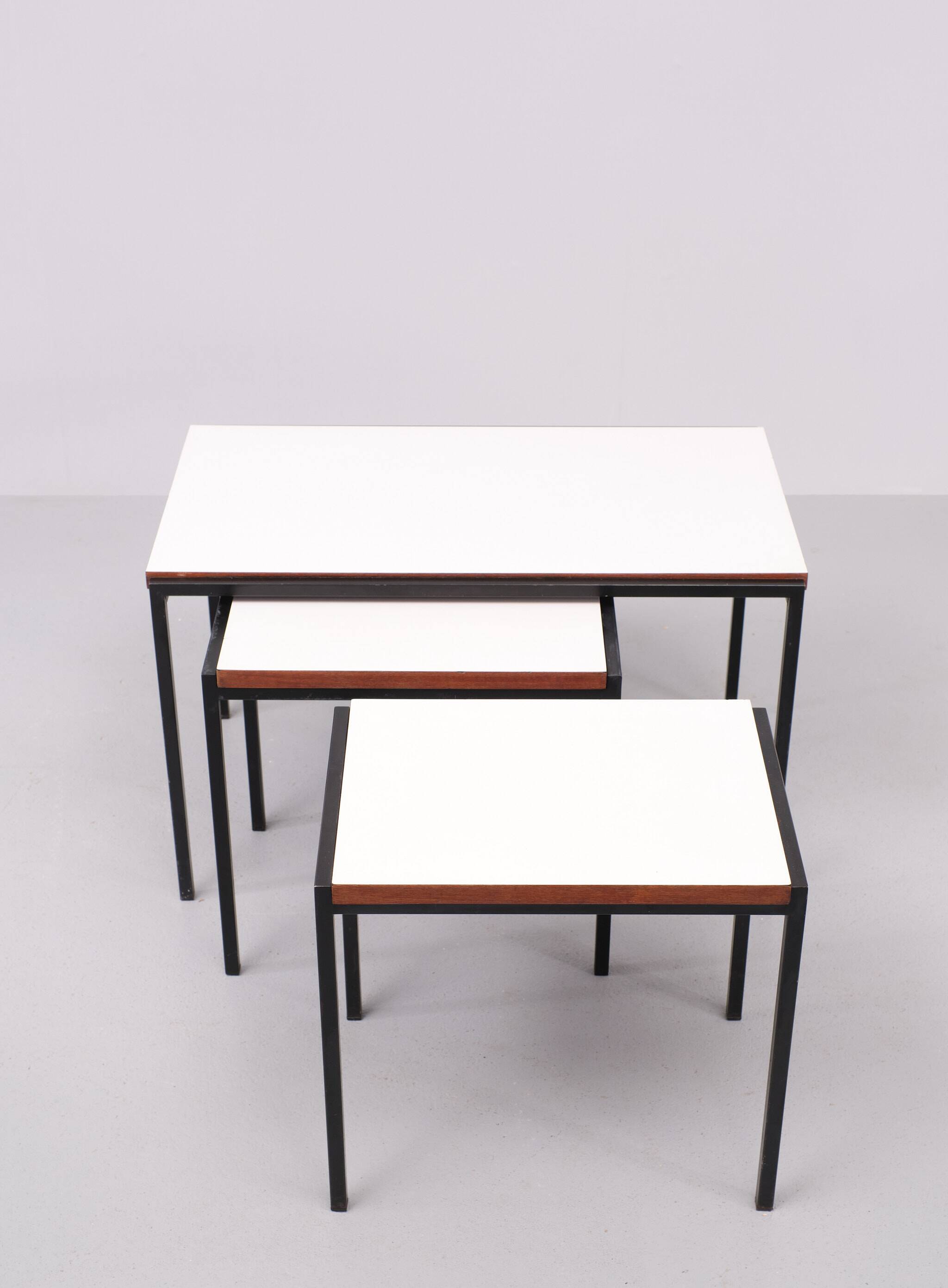 Pastoe nesting tables Cees Braakman ''Japan series'' 1960s Holland