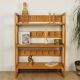 Folding bookcase shelf