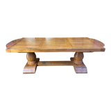 Solid oak monastery farm table