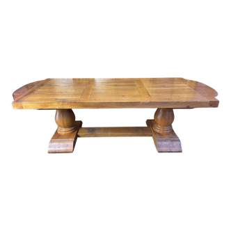 Solid oak monastery farm table