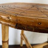 Vintage rattan stools