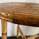 Tabourets rotin vintage