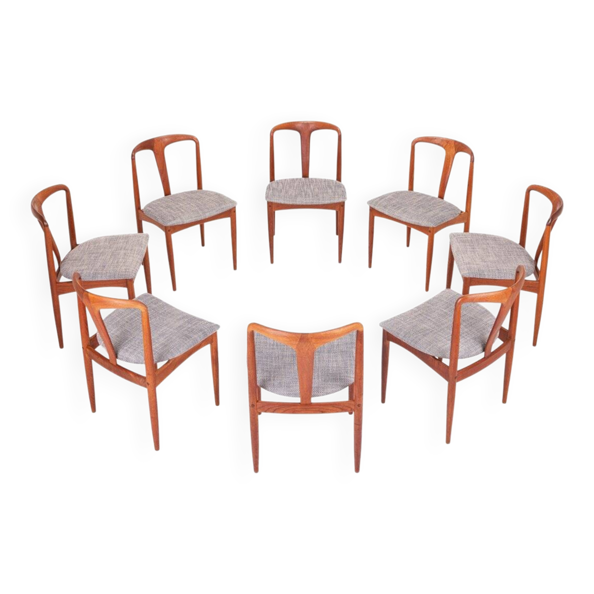 Juliane dining chairs by Johannes Andersen for Uldum Mobelfabrik, 1960s, set of 8