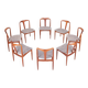 Juliane dining chairs by Johannes Andersen for Uldum Mobelfabrik, 1960s, set of 8
