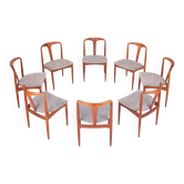 Juliane dining chairs by Johannes Andersen for Uldum Mobelfabrik, 1960s, set of 8