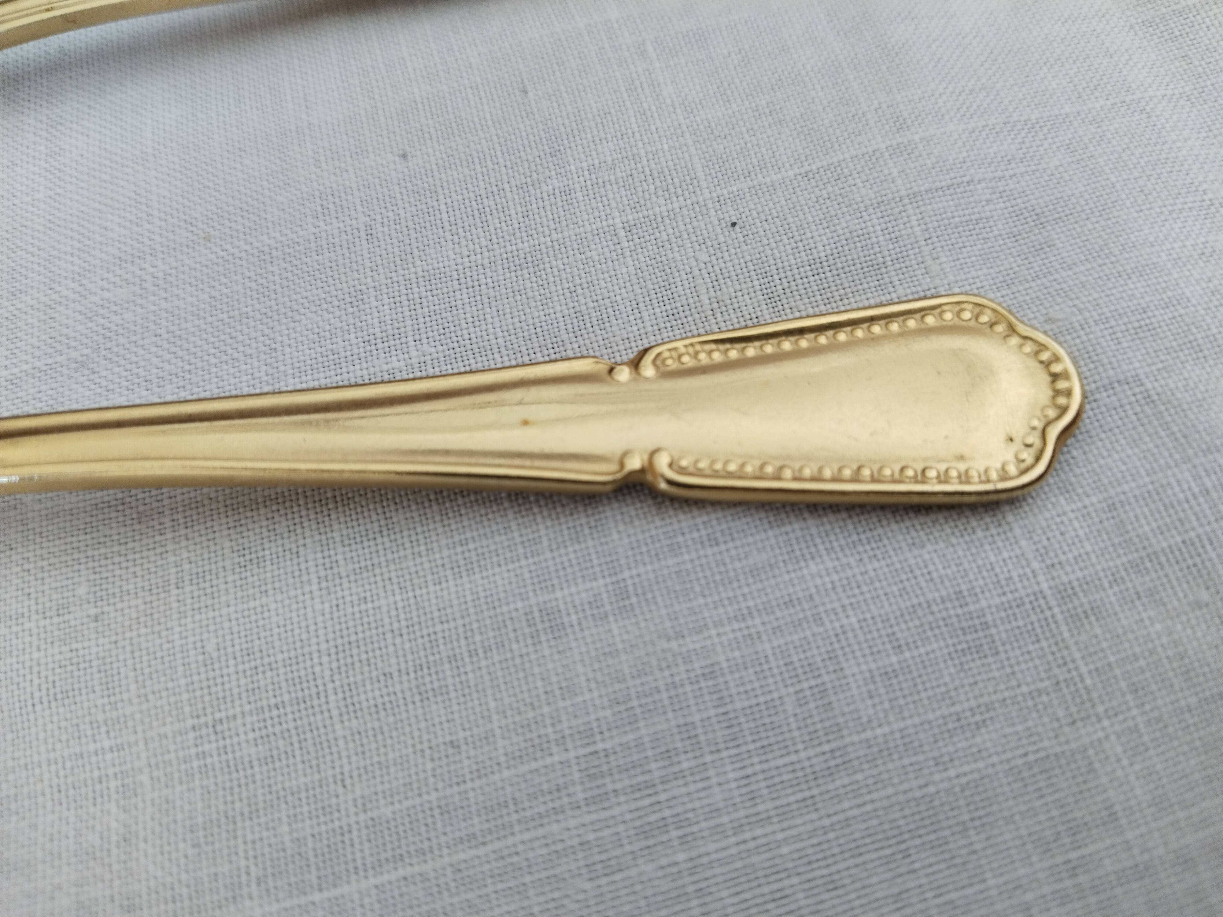 Golden teaspoons, vintage 70s