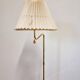 Bergboms, adjustable floor lamp G-132 in brass, Scandinavian / Midcentury Modern