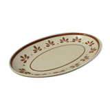 Ravier earthenware Salins décor Jurançon painted vintage hand