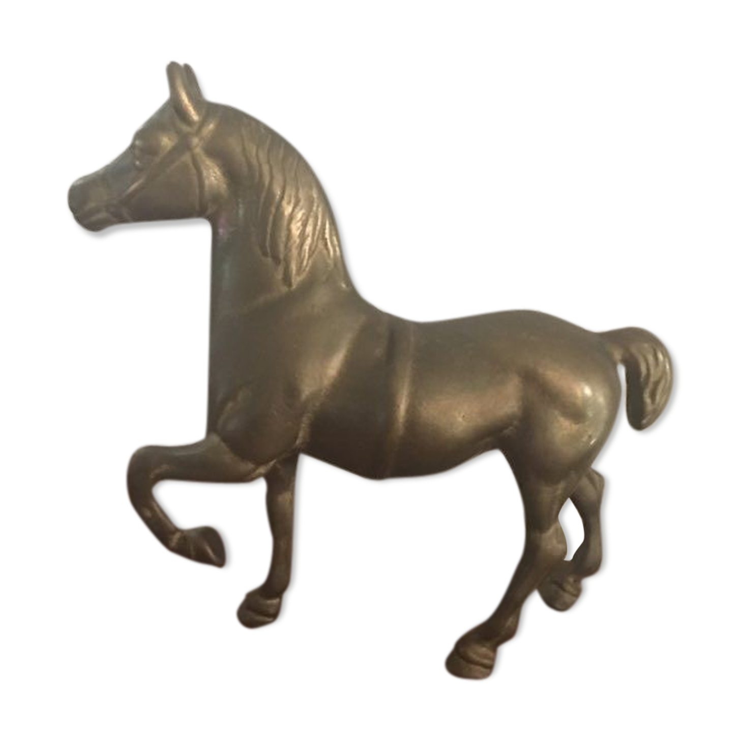 Vintage brass horse