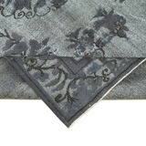 Hand-knotted unique anatolian 1980s 181 cm x 278 cm grey rug