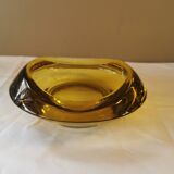 Vintage amber glass pocket tray