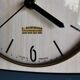 Vintage formica clock silent trapeze wall clock "Maple Electric Japy"