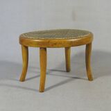 Caned foot stool, 1910 by Mundus, - FUßSCHEMEL