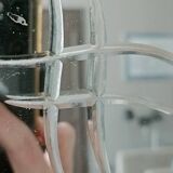 Art deco engraved mirror