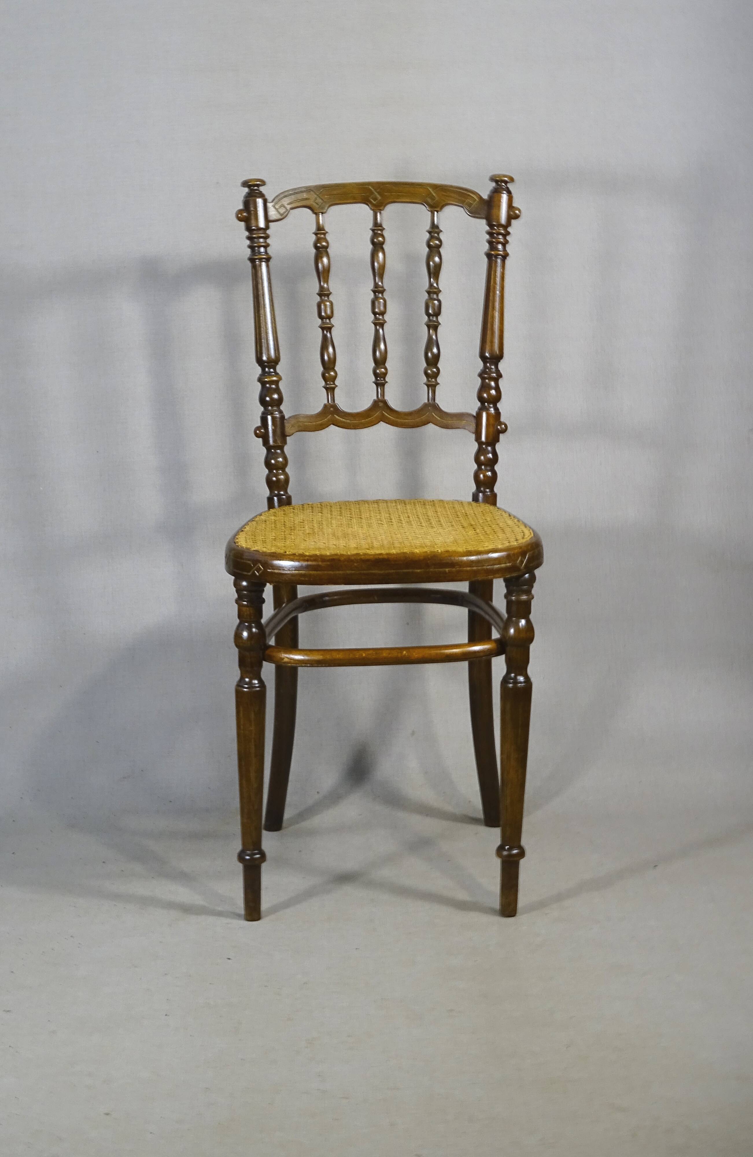 Fischel chair, Napoleon III type Bent wood, circa 1900 - bistro -Canadian-