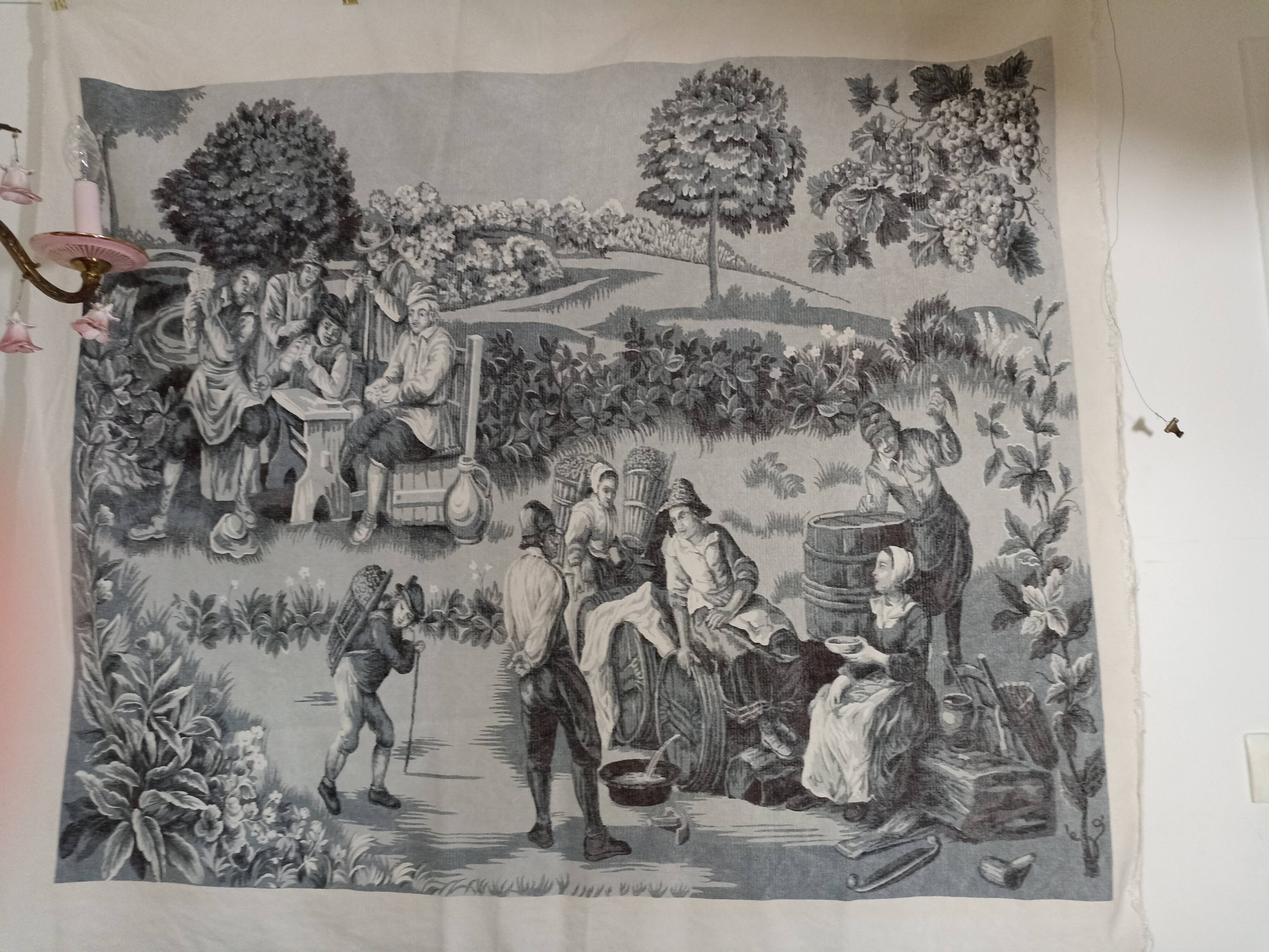 Large vintage decorative panel
