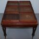 Rare double-sided desk in hardwood by Holland and Sons, Victorian era.