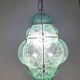 Suspension en verre de Murano verte Seguso, Italie, années 1940