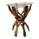 Rare six-branched intertwined pied and glass top.