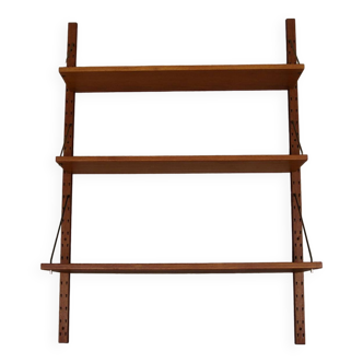 Système mural danois vintage avec supports en laiton