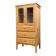 Buffet parisien vitré Art déco en bois brut