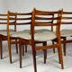 Set of 6 Danish chairs in rosewood