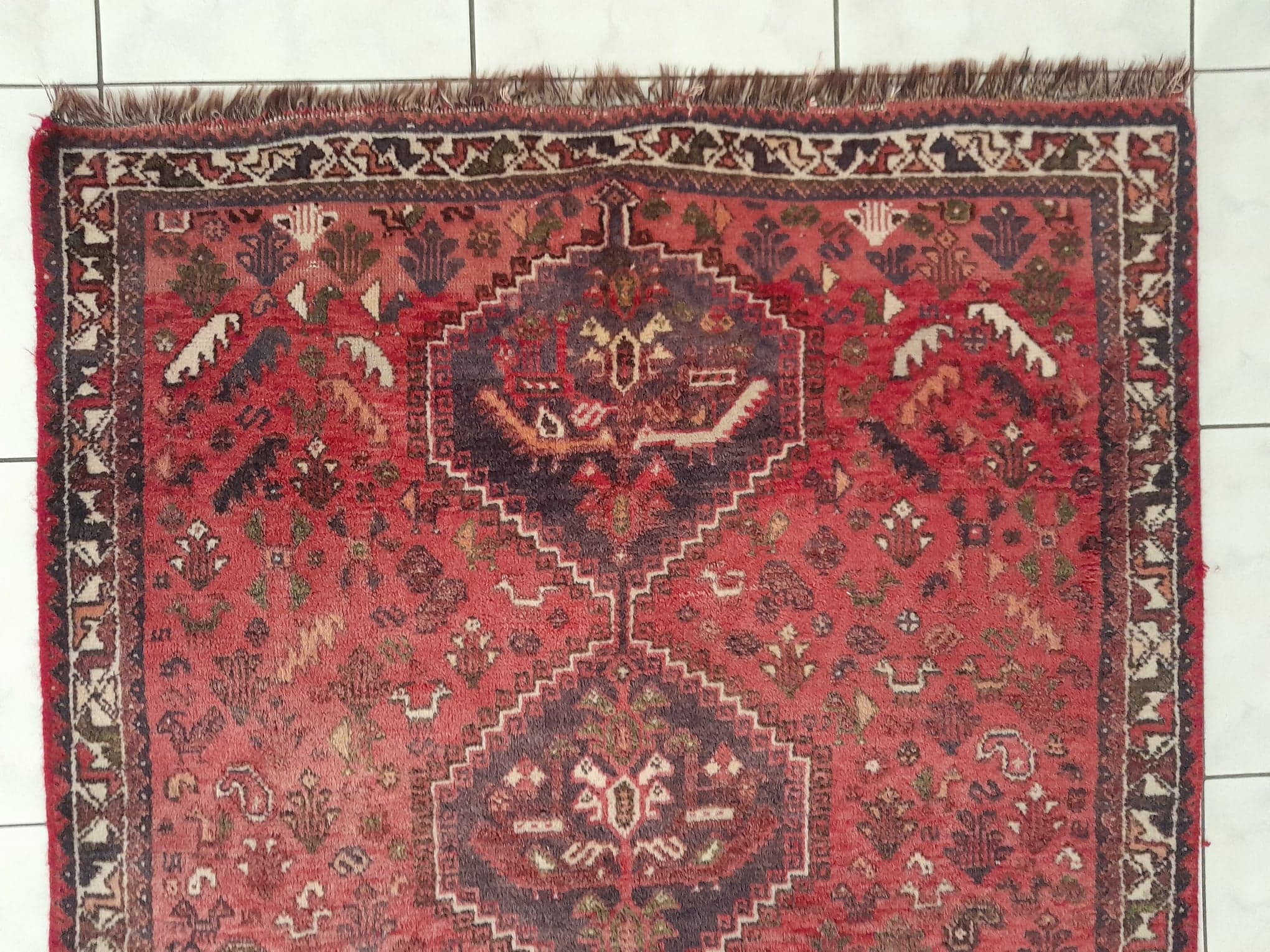Handmade Persian Shiraz rug 150x108cm