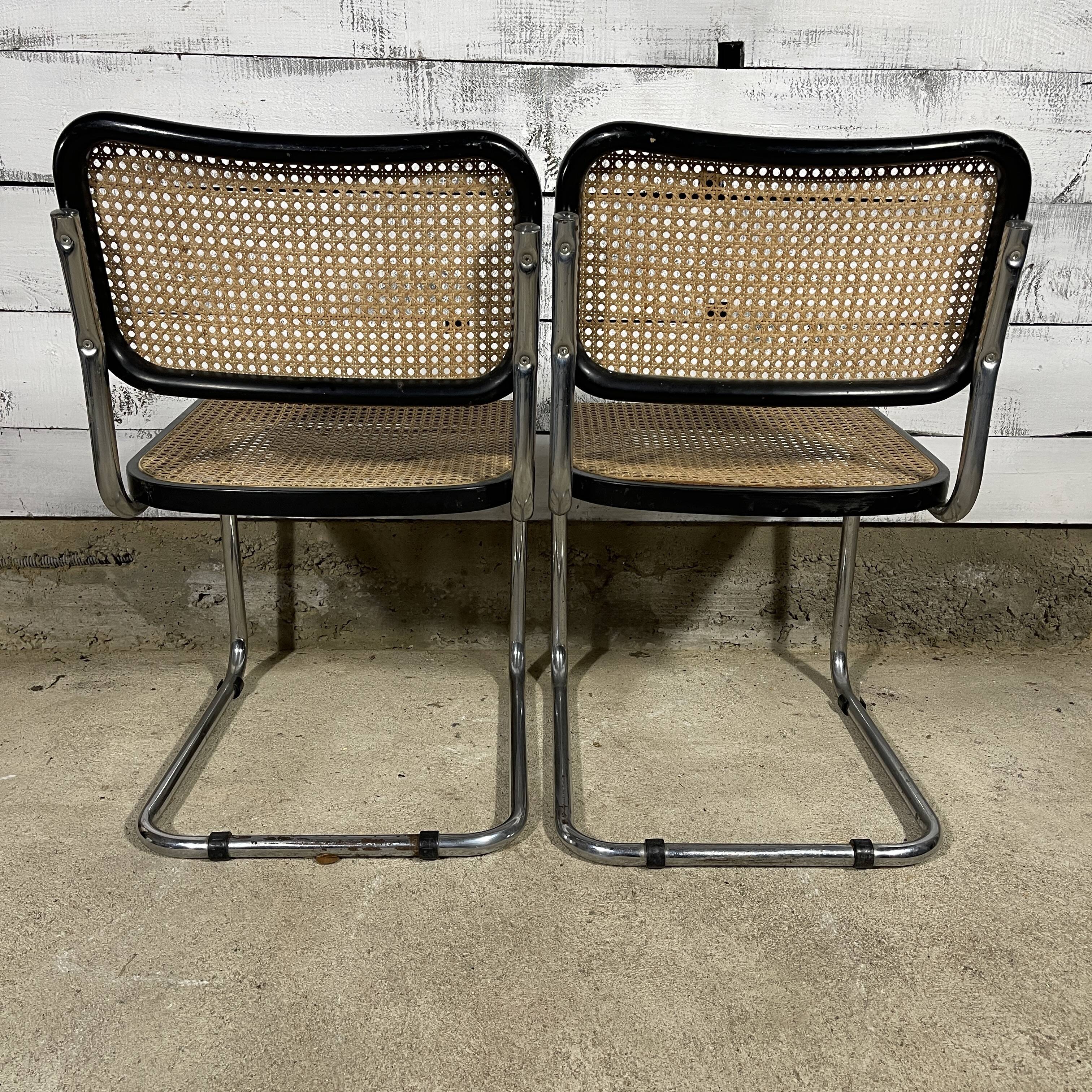 Pair of chairs Cesca B32 "Made in Italy"