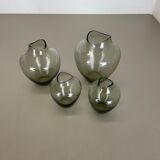 vintage 60s Set of 4 Turmalin Vases in Wilhelm Wagenfeld STYLE | Germany BAUHAUS