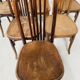 Suite de six chaises en bois courbé XX siècle