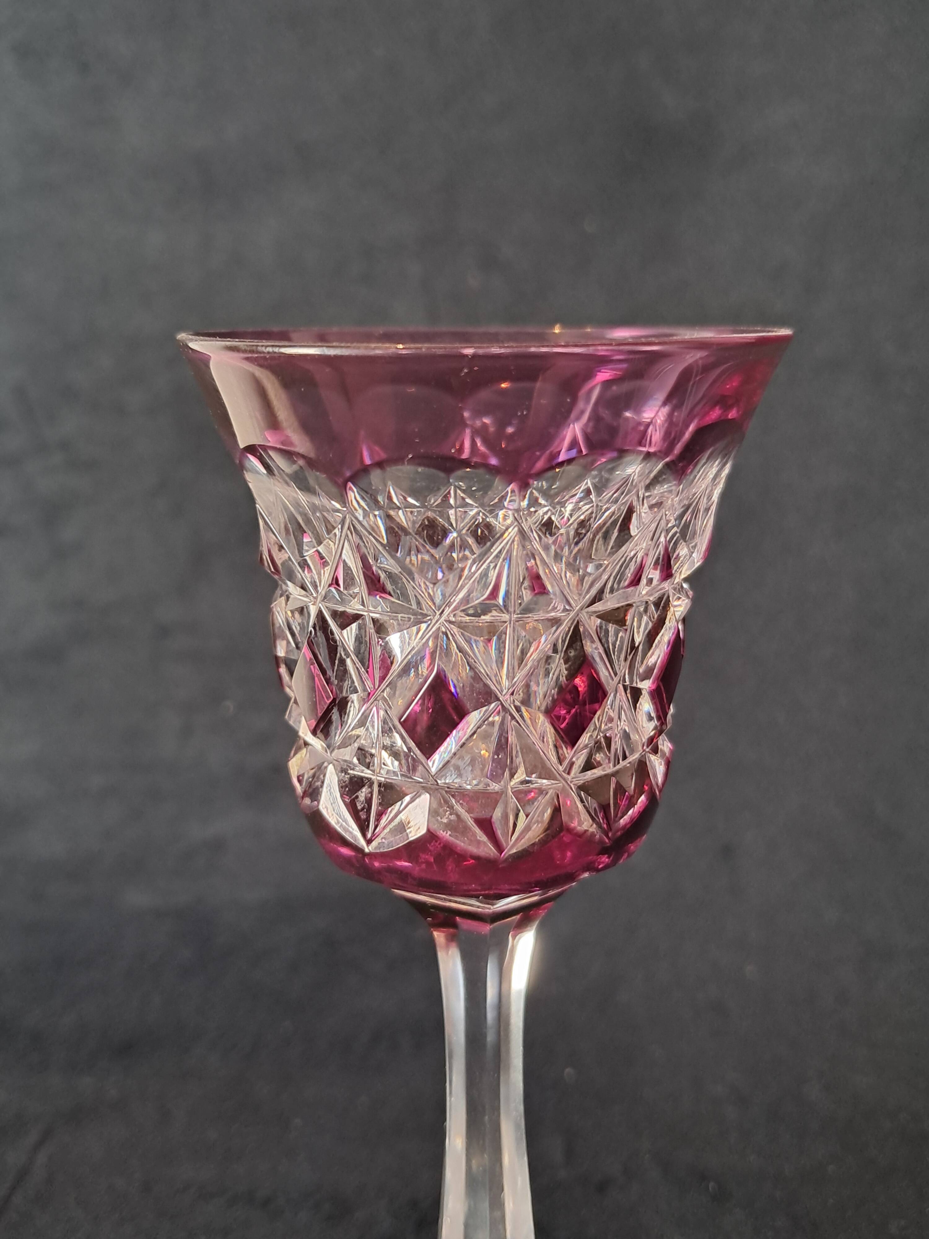 Cut glass shot glasses